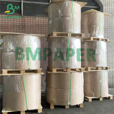 Papel revestido único PE do estoque do copo, produto comestível de papel de embalagem de Brown 70g + de PE 15g