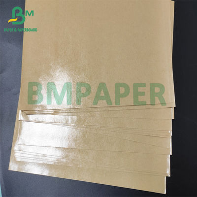 Papel revestido único PE do estoque do copo, produto comestível de papel de embalagem de Brown 70g + de PE 15g