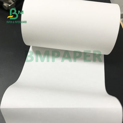 Rolo de papel térmico branco de superfície liso 77gsm 80gsm para a etiqueta da logística