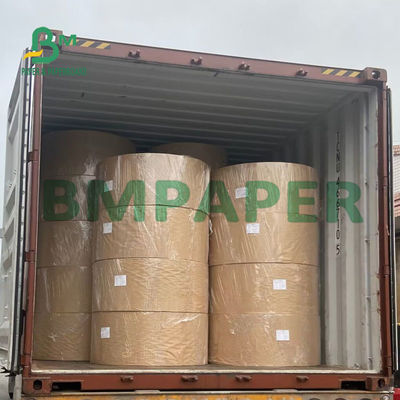Rolo do papel de envolvimento de Brown Kraft do produto comestível revestimento do PE 300g + 15g para empacotar