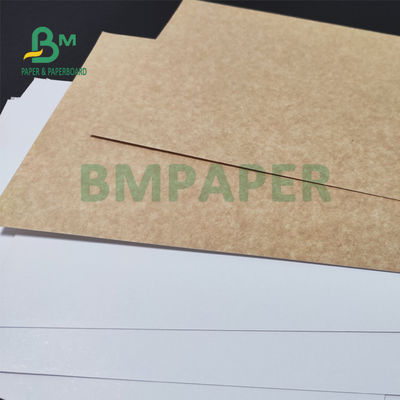 o branco do uniforme 325gsm revestiu o papel traseiro de Kraft para o pão de embalagem 70 x 100cm