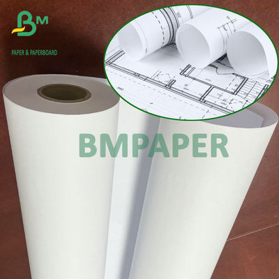 Rolo 36" do papel de plotador do brilho 92 X 500ft 20# 3" núcleo para a impressora a jato de tinta