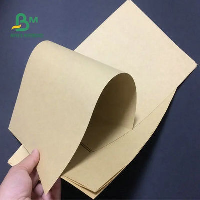 A placa do forro de Oilproof Brown Kraft, PE revestiu o papel Rolls para o envolvimento de alimento 70gsm 80gsm 90gsm