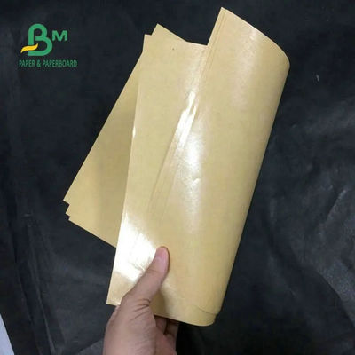 A placa do forro de Oilproof Brown Kraft, PE revestiu o papel Rolls para o envolvimento de alimento 70gsm 80gsm 90gsm