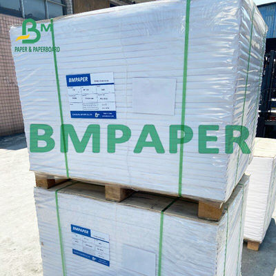 C2S branco Art Silk Gloss Paper, papel do texto 100lb para Hangtags do vestuário