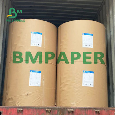 Rolo de papel 200g 300g do congelador revestido branco da parte traseira de Kraft para Overpacks congelados do alimento