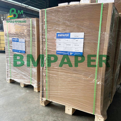 Rolo de papel 200g 300g do congelador revestido branco da parte traseira de Kraft para Overpacks congelados do alimento