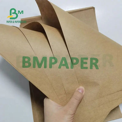 Folhas de grande resistência 80gsm 90gsm do papel de embalagem de Brown escuro para o saco da entrega