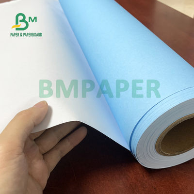 papel de plotador azul lateral de 80gsm um CAD para projetar 610mm x 150m