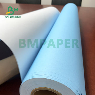 30&quot; X 150ft 2&quot; lisura 20lb de papel bond azul lateral do CAD do núcleo única