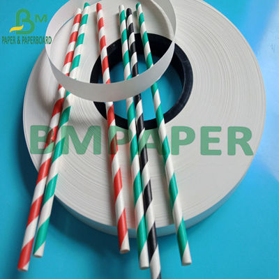 O produto comestível branco impresso descartável forra 13mm Straw Paper Roll For Drinking