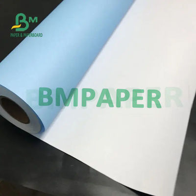 lado/dobro de 80gsm 20lb o único toma partido impressão azul de Digitas do rolo do papel de plotador