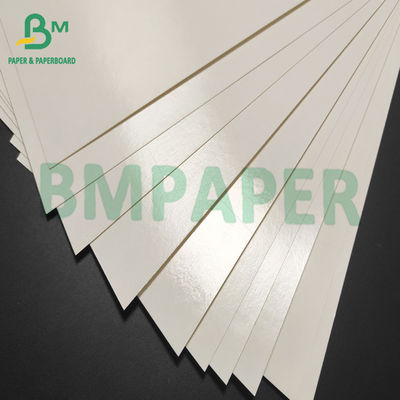 papel branco revestido poli Compostable do cartão 300gsm para bacias de sopa