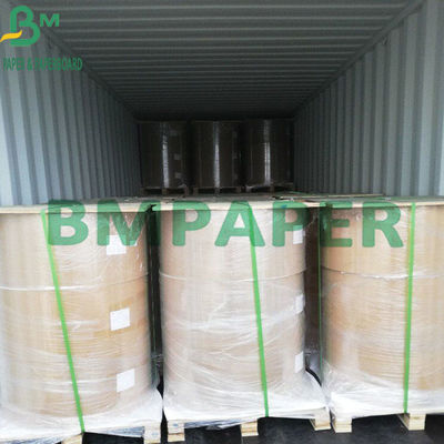 Branco do papel de embalagem de produto comestível da polpa 325gsm do Virgin revestido com o Brown para trás