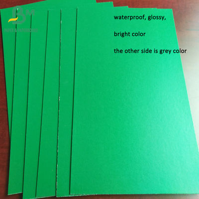 dobradores envernizados verdes de Grey Back Paperboard For File da parte superior de 1.2mm