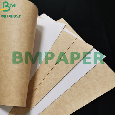 o produto comestível 300gsm revestiu o papel de embalagem branco com o Brown para trás para o recipiente de alimento