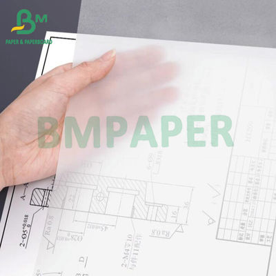 Nenhum papel de seguimento de revestimento rola 20 X em 55 jardas que seguir modela o papel translúcido branco