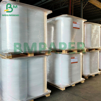 Alimento 24gsm seguro Straw Wrap Paper White Color 27mm x 6000 medidores de Rolls