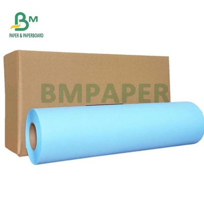 80gsm papel digital azul para desenho de engenharia 20'' 24'' X 50 jardas 2 polegadas Núcleo