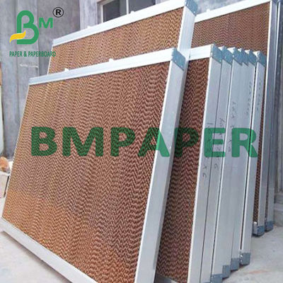 Papel de embalagem Unbleached refrigerando de Brown da almofada da força molhada para a exploração avícola