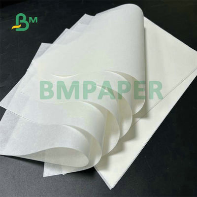a cor branca de 30gsm 35gsm 40gsm revestiu o rolo de papel à prova de graxa para o envolvimento dos Hamburger