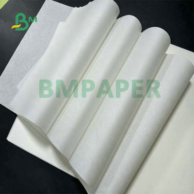 a cor branca de 30gsm 35gsm 40gsm revestiu o rolo de papel à prova de graxa para o envolvimento dos Hamburger