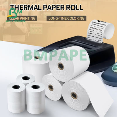 Rolo de papel para impressora térmica 65gsm livre de BPA para recibo de caixa 80 mm 57 mm