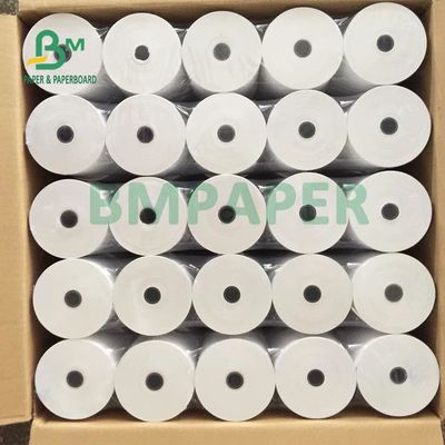 Rolo de papel térmico pos impressora máquina ATM 65gsm para supermercado 80 x 80 mm