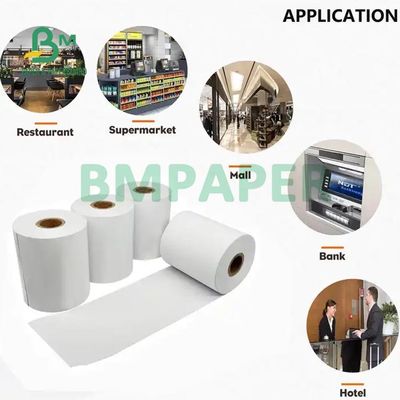 Rolo de papel térmico pos impressora máquina ATM 65gsm para supermercado 80 x 80 mm