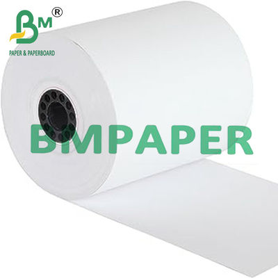 recibo térmico Rolls de papel do preto da impressão de 55gsm 48gsm para a caixa registadora