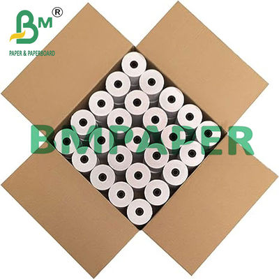 recibo térmico Rolls de papel do preto da impressão de 55gsm 48gsm para a caixa registadora