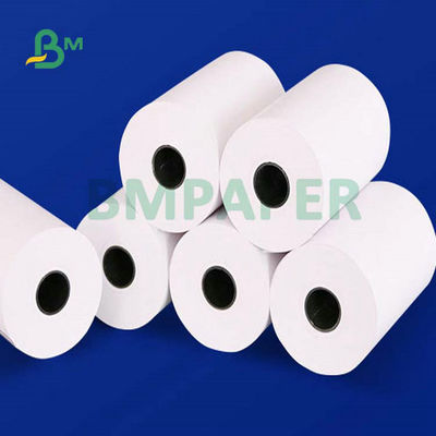 rolo de papel térmico da caixa registadora de 55gr 80x80mm 57x40mm para a posição do banco