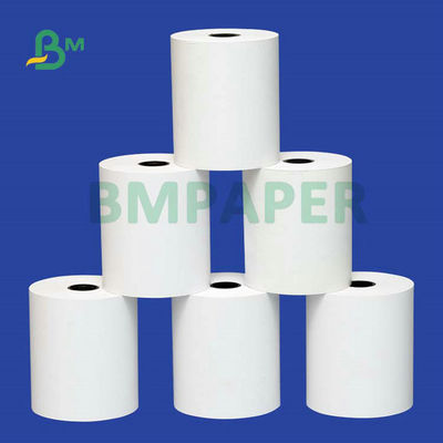 rolo de papel térmico da caixa registadora de 55gr 80x80mm 57x40mm para a posição do banco
