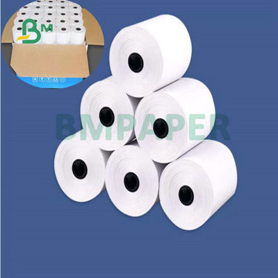 rolo de papel térmico da caixa registadora de 55gr 80x80mm 57x40mm para a posição do banco