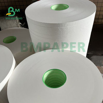 branco Kraft Straw Wrapping Paper Roll de 24gsm 28gsm 25mm 26.5mm Compostable