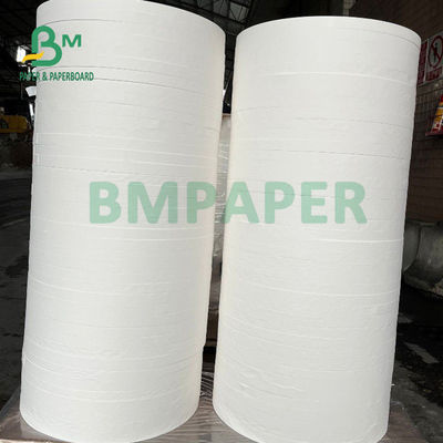 branco Kraft Straw Wrapping Paper Roll de 24gsm 28gsm 25mm 26.5mm Compostable