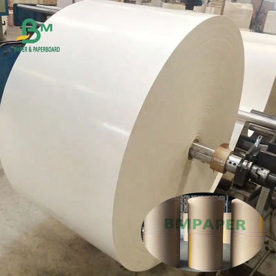 Produto comestível do estoque branco revestido poli do copo 230g + 15g de 210/placa de papel Rolls para o papel da bacia de papel do copo
