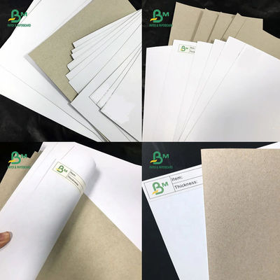 Folhas laterais 200 de Gray One Side Coated White da placa a frente e verso da caixa de papel do OEM - 450gsm