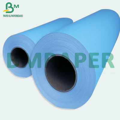 papel de plotador azul do CAD da cor 80g para projetar a impressão