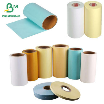 Papel de papel glassine a fazer a forro do papel da etiqueta a resistência de alta temperatura 58g-120g azul amarelo branco