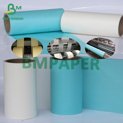 Papel de papel glassine a fazer a forro do papel da etiqueta a resistência de alta temperatura 58g-120g azul amarelo branco