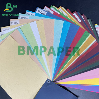 Papel texturizado 110gm 150gm 230gm Impresso Capa colorida Papel de cobertura folhas de pasta virgem