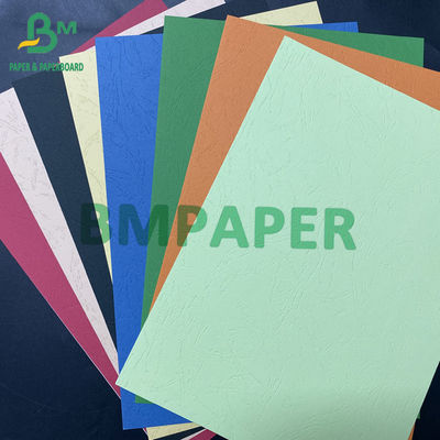 Papel texturizado 110gm 150gm 230gm Impresso Capa colorida Papel de cobertura folhas de pasta virgem