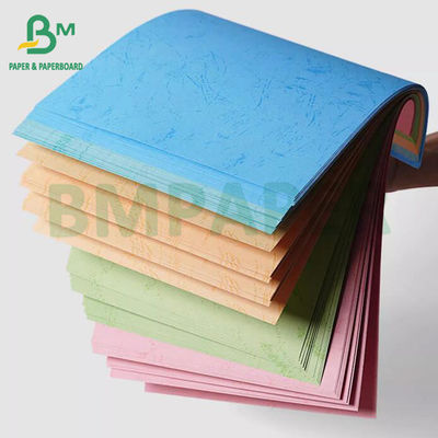 Papel de grãos de couro colorido não revestido de 230 gm A4 A3+ Papel de cobertura de ligação