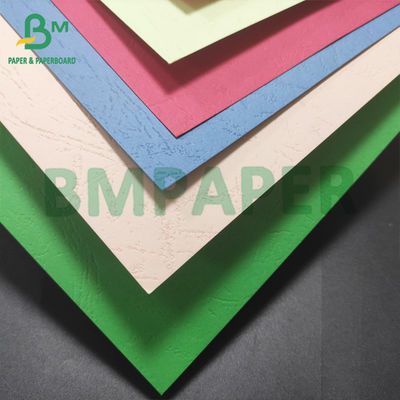 Papel de grãos de couro colorido não revestido de 230 gm A4 A3+ Papel de cobertura de ligação