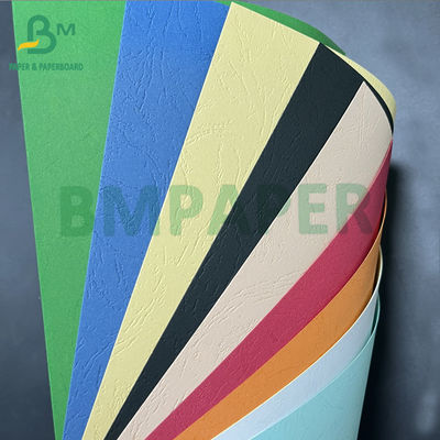 230gm Papel de textura colorida de cartão de grãos de couro artesanais