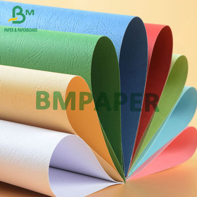 Papel de capa de ligação 110gm Dois lados Couro textura A1 A2 A3 A4 A5 Cor em relevo
