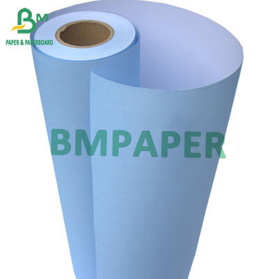 Papel de impressora a jato de tinta de 80 gramas, planos de um lado azul, um lado branco 880 mm X 50 m 100 m 150 m Roll Core 2&quot;