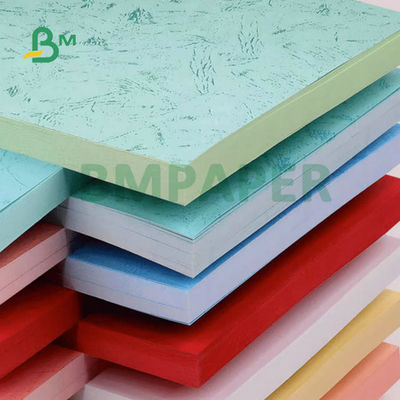 Verde Azul Vermelho 230gm 260gm Couro Texturizado Papel em Reboco Para Capa de Livro 31x43 polegadas