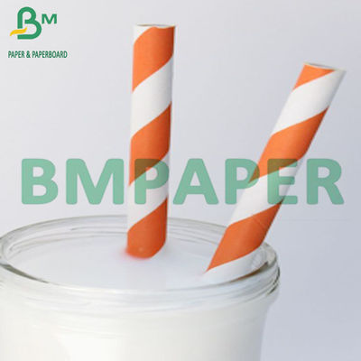 24g 28g Papel colorido biodegradável de palha de bebida Embalagem de papel kraft